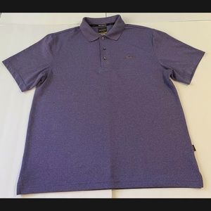 Men's M Purple Greg Norman for Tasso Elba Play Dry Golf Polo Shirt Five Iron